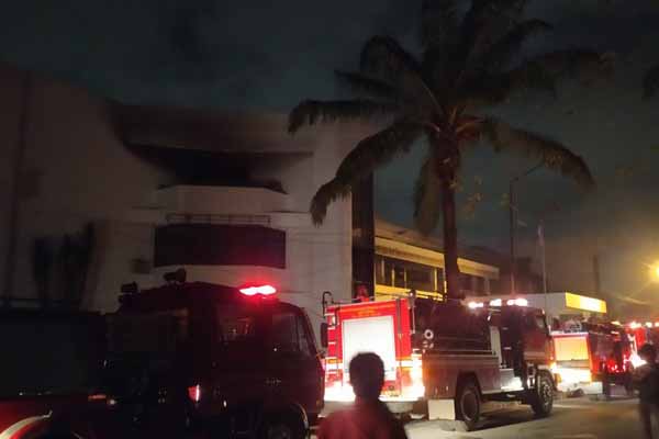 Kebakaran di Universitas Sumatera Utara.