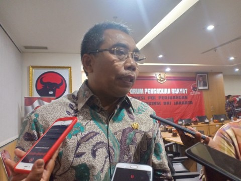 Ketua Fraksi PDIP DPRD DKI Gembong Warsono. 