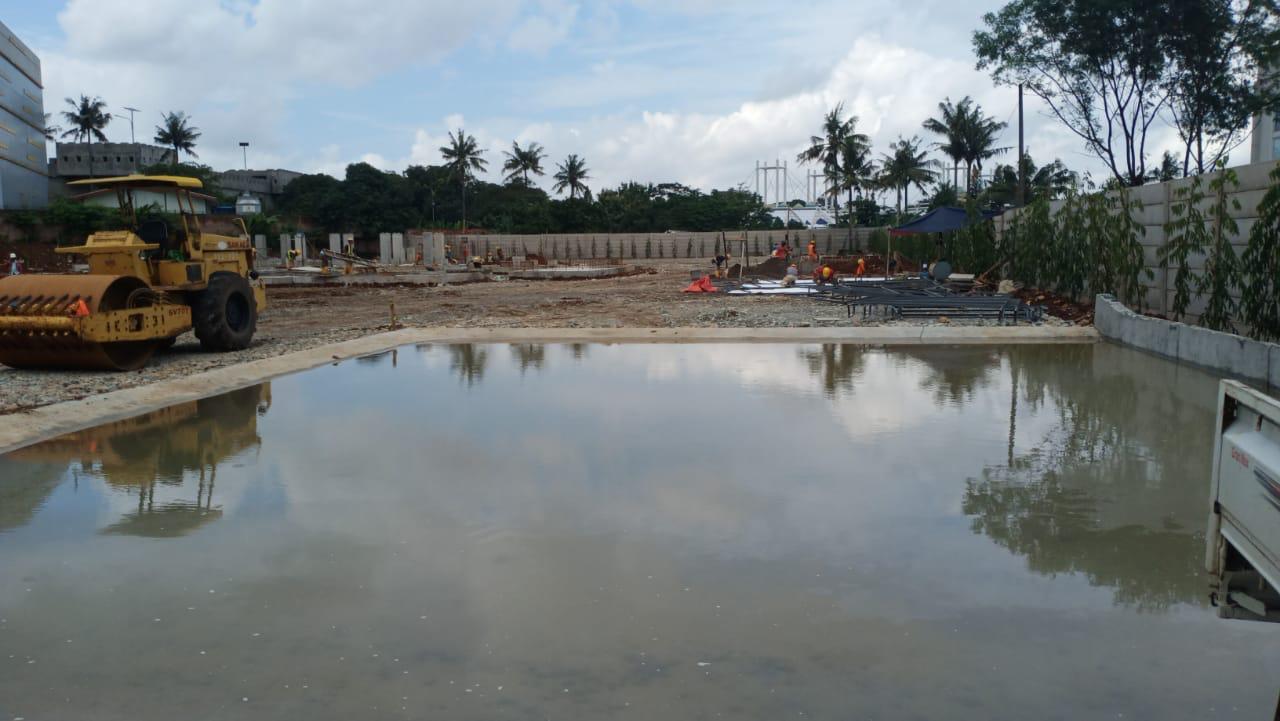 Lokasi proyek di samping Yayasan Nizam Andalusia