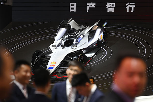 Mobil Formula E Nissan Diperlihatkan di Shanghai Motor Show