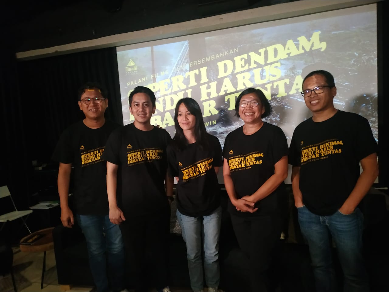 Suasana media luncheon film Seperti Dendam, Rindu Harus Dibayar Tuntas, di Jakarta, Selasa (18/2).