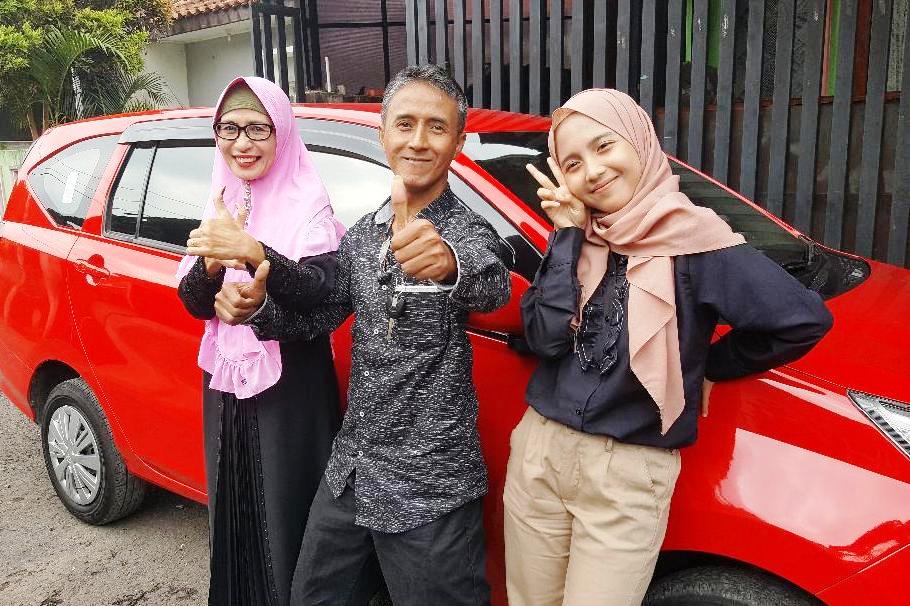 Pemenang dari wilayah Jawa Barat Agus Fuad Ridwan (tengah).