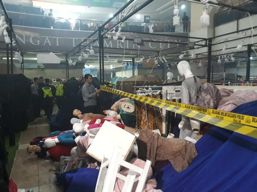 Kebakaran di lantai dasar Thamrin City 