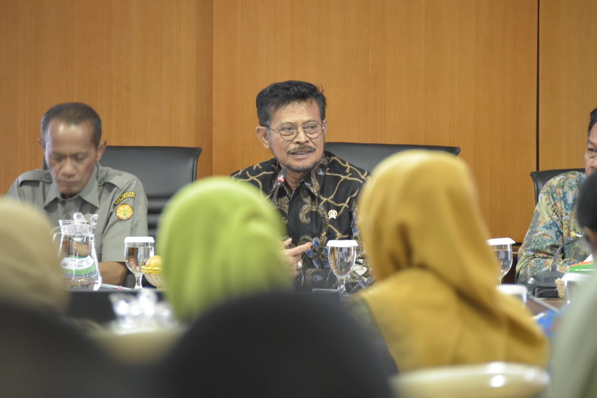 Mentan Pertanian Syahrul Yasin Limpo mencanangkan gerakan optimalisasi penyuluh pertanian.