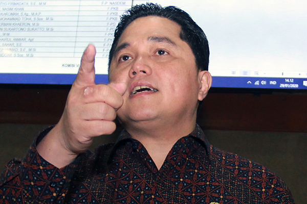 Menteri BUMN Erick Thohir
