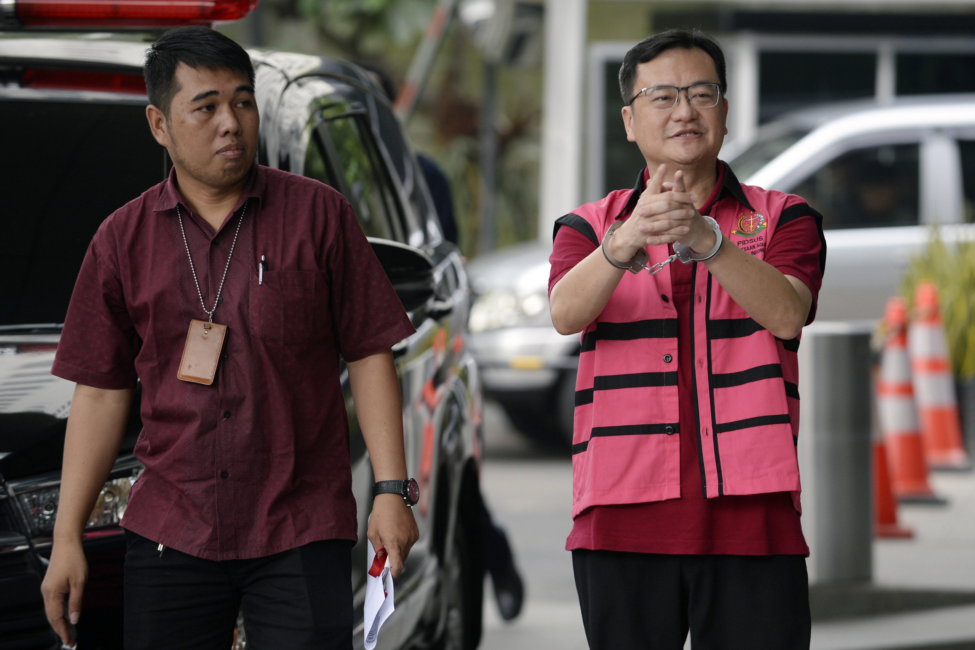 Tersangka kasus dugaan korupsi di PT Asuransi Jiwasraya (Persero) Komisaris PT Hanson Internasional Benny Tjokrosaputro.