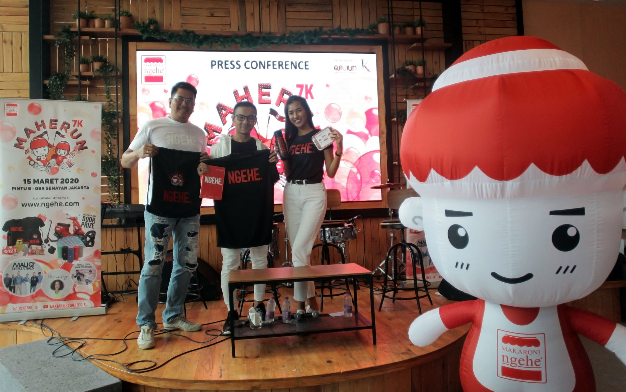 Jumpa pers MaHe Run 7K yang dilaksanakan di Jakarta, Kamis (13/2). 