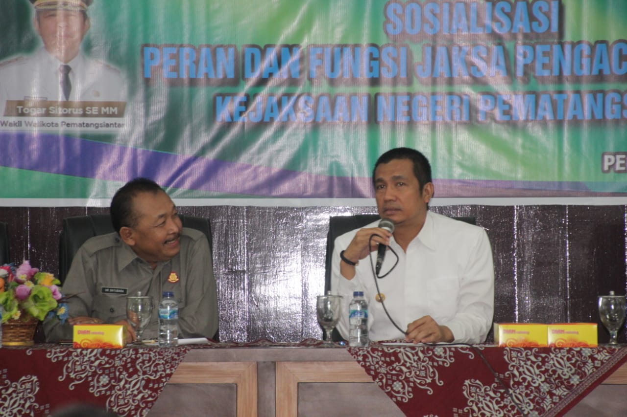 Kejari Pematangsiantar gencar melakukan sosialisasi kewenangan bidang perdata dan tata usaha negara.