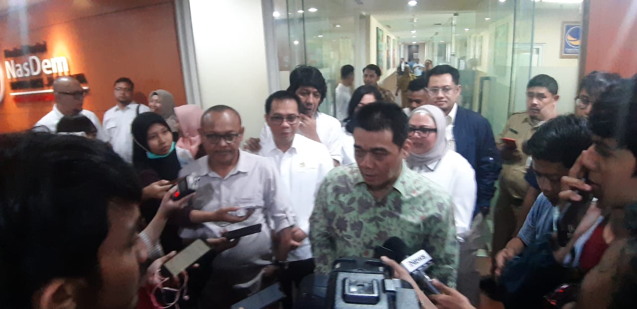 Cawagub Ariza seusai bersilaturahmi ke Fraksi Nasdem