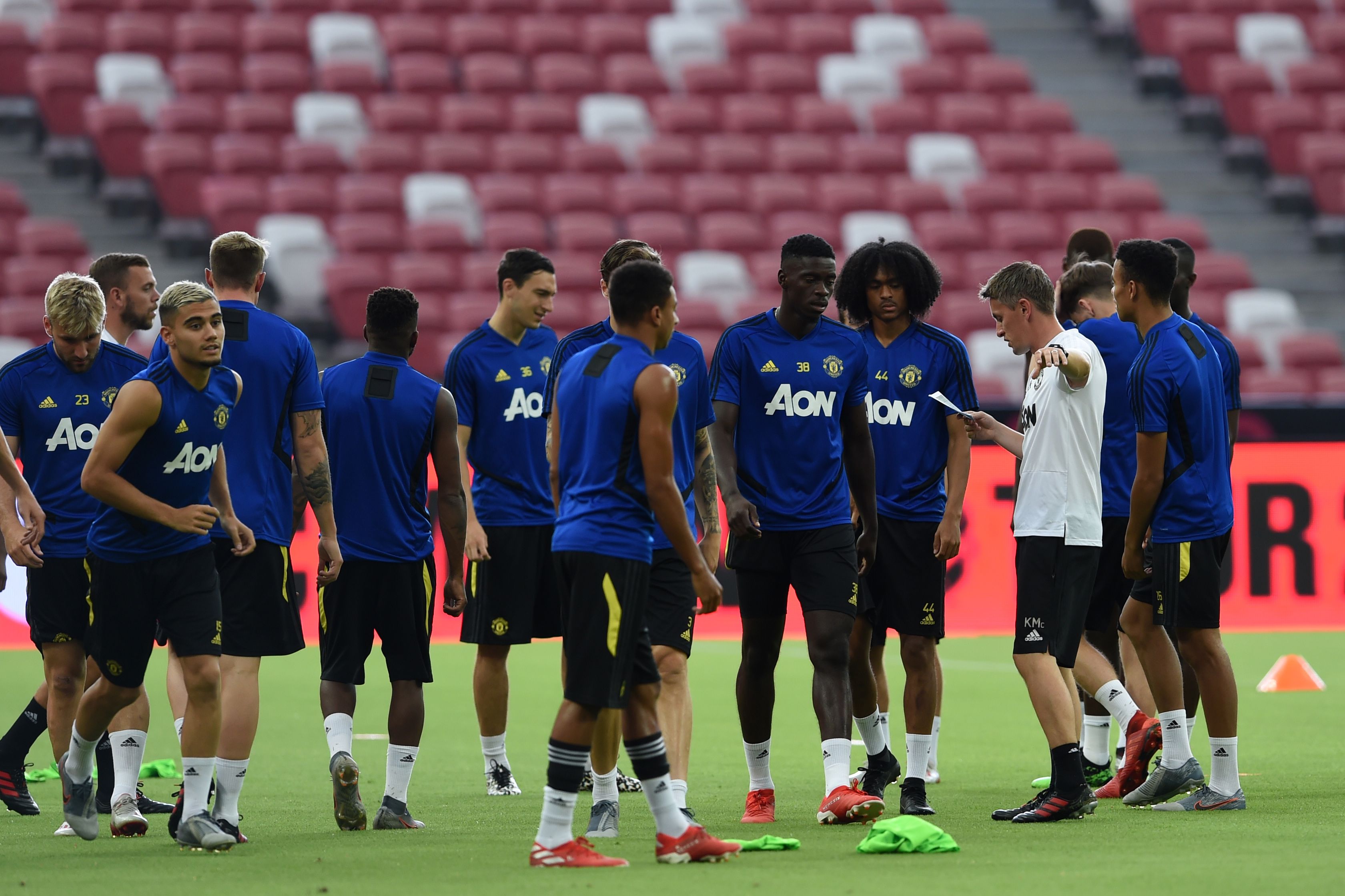 sesi latihan Manchester United