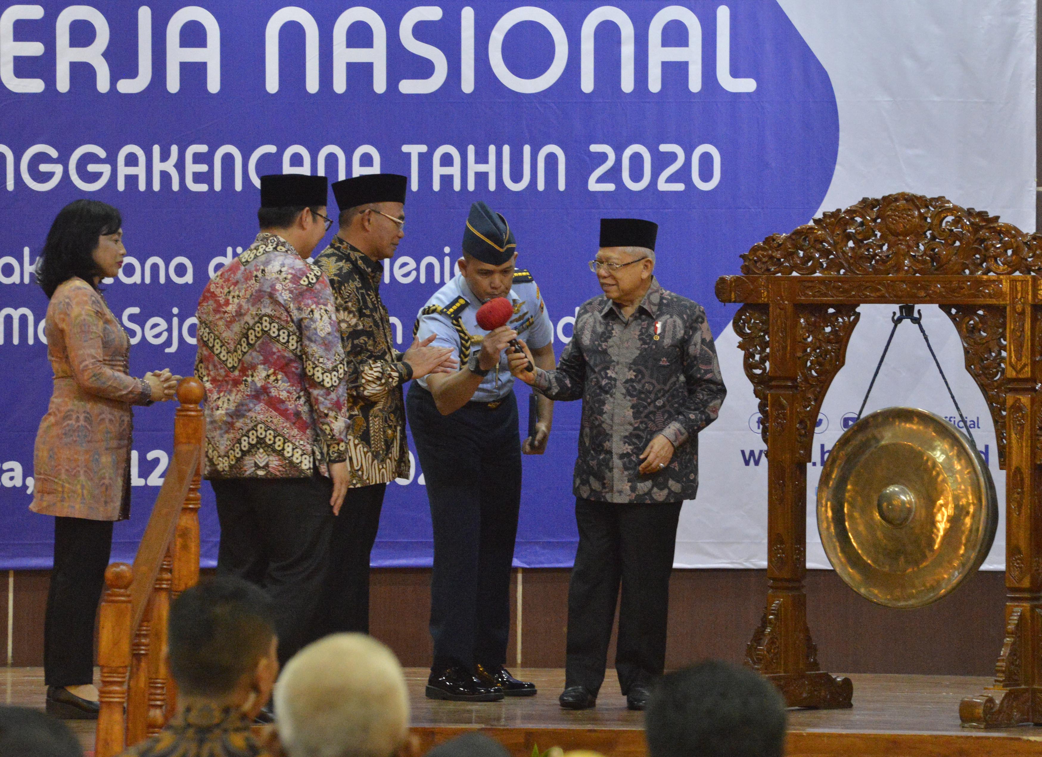 Wakil Presiden Ma'ruf Amin membuka Rapat Kerja Nasional (Rakernas) BKKBN di Jakarta.