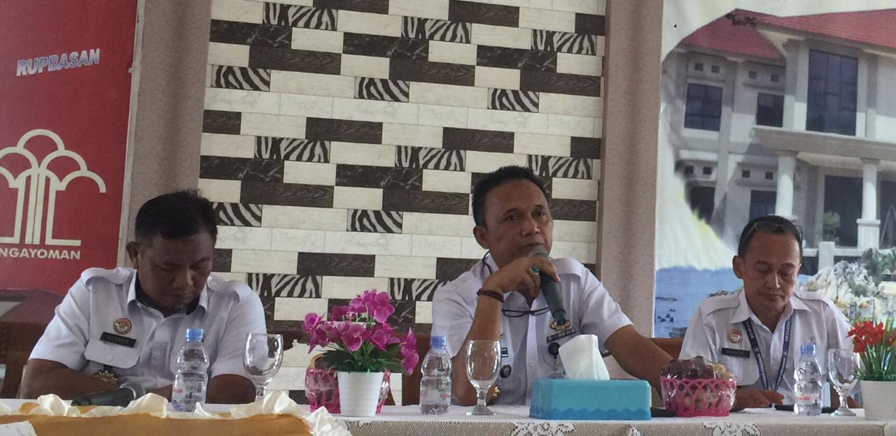 Kepala Divisi Pemasyarakatan Kemenkumham Bangka Belitung Yudi Suseno di acara Penguatan tim WBK dan WBBM di Pangkal Pinang