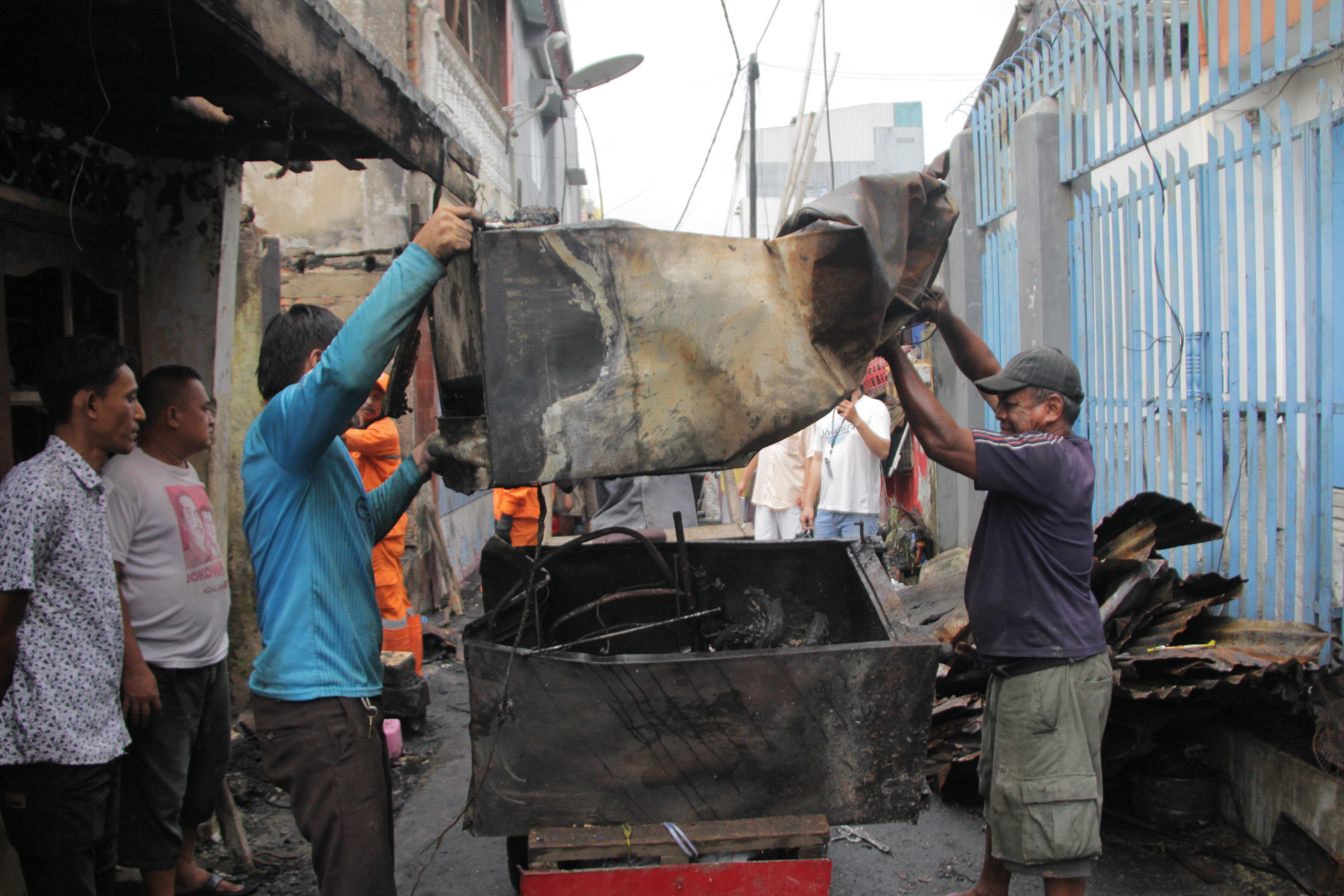 Kebakaran Landa Kawasan Padat di Kota Pematangsiantar