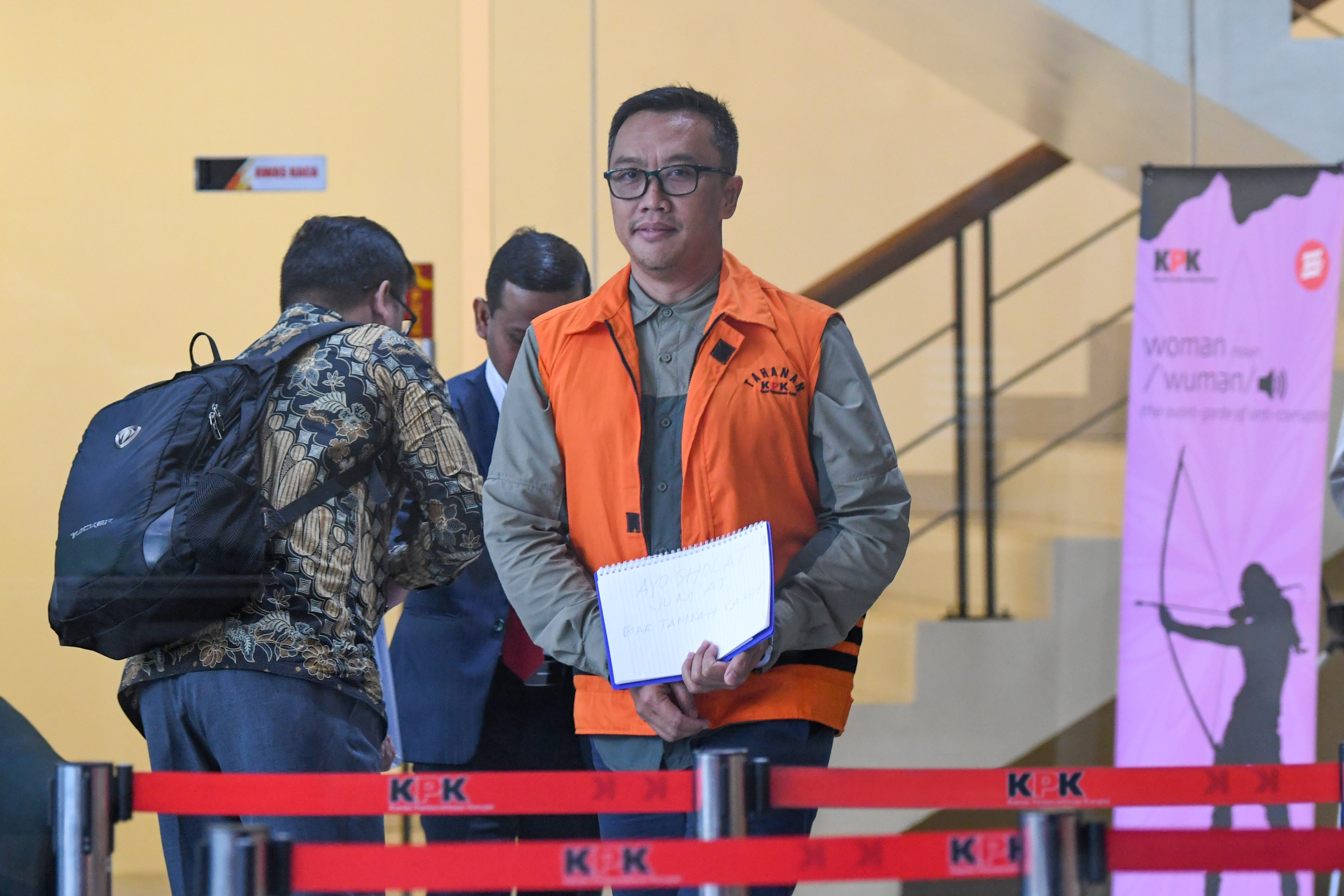Tersangka mantan Menteri Pemuda dan Olahraga Imam Nahrawi. 