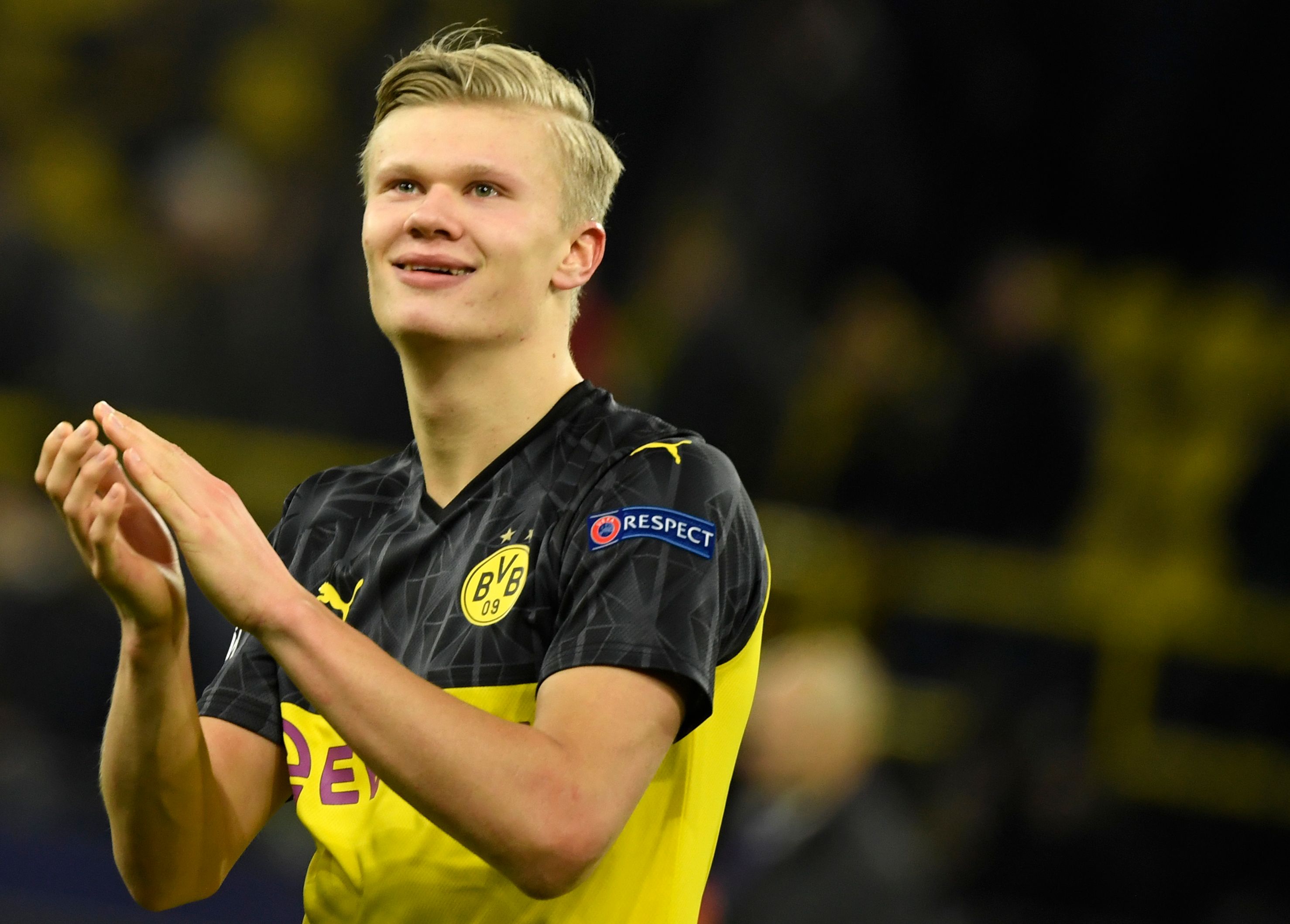 Penyerang Borussia Dortmund Erling Braut Haaland