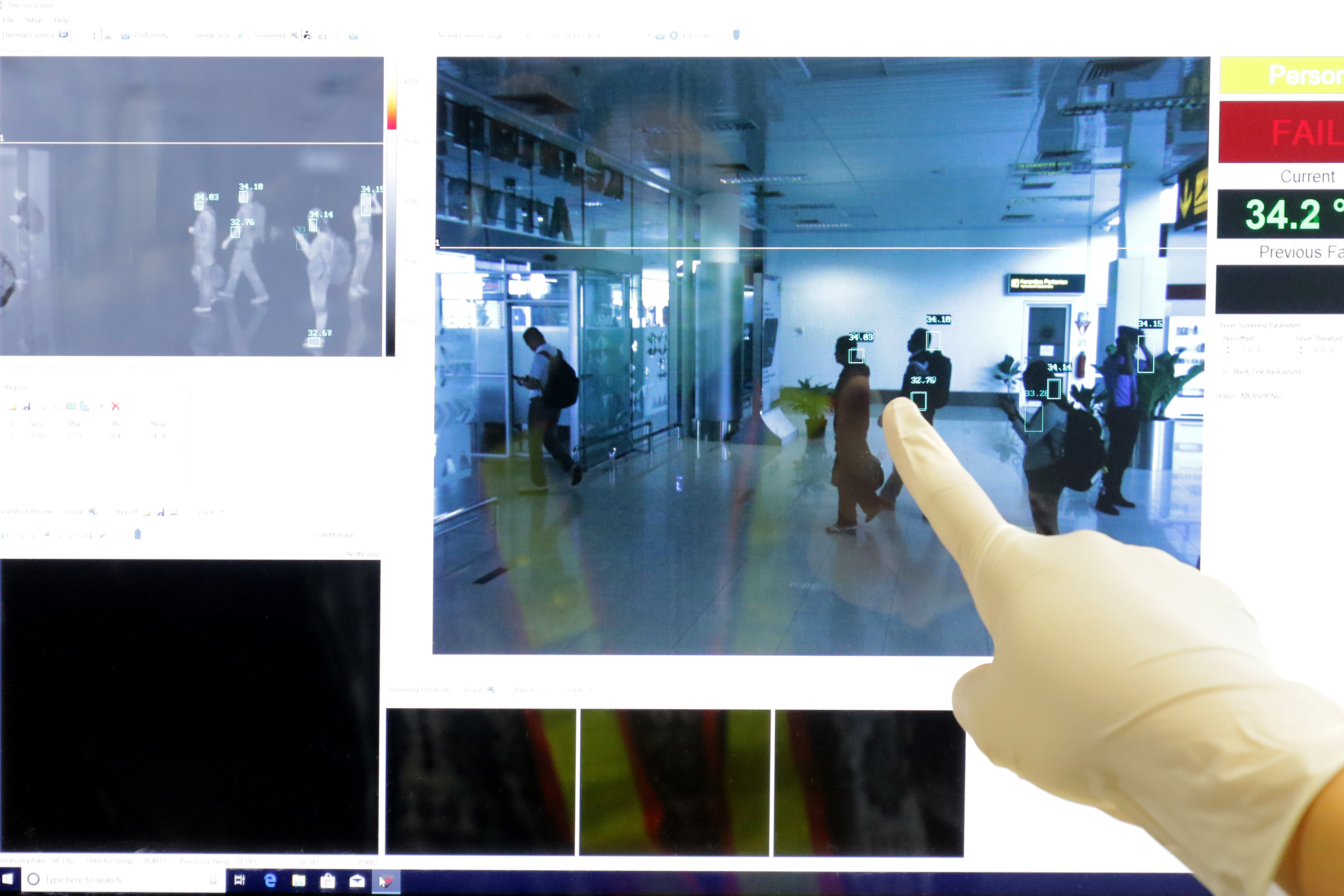 Alat deteksi suhu tubuh untuk memantau penyebaran Virus Korona