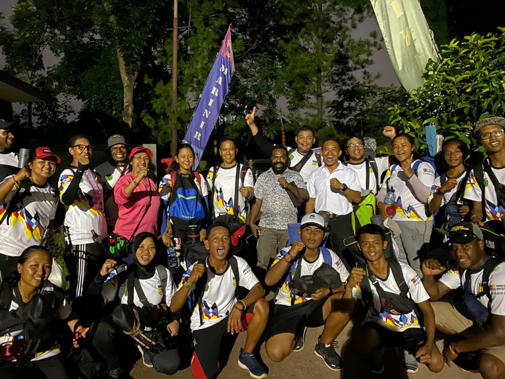 Tim cabang olahraga panahan Provinsi Papua yang siap menyumbangkan tuga emas dalam PON ke-20.