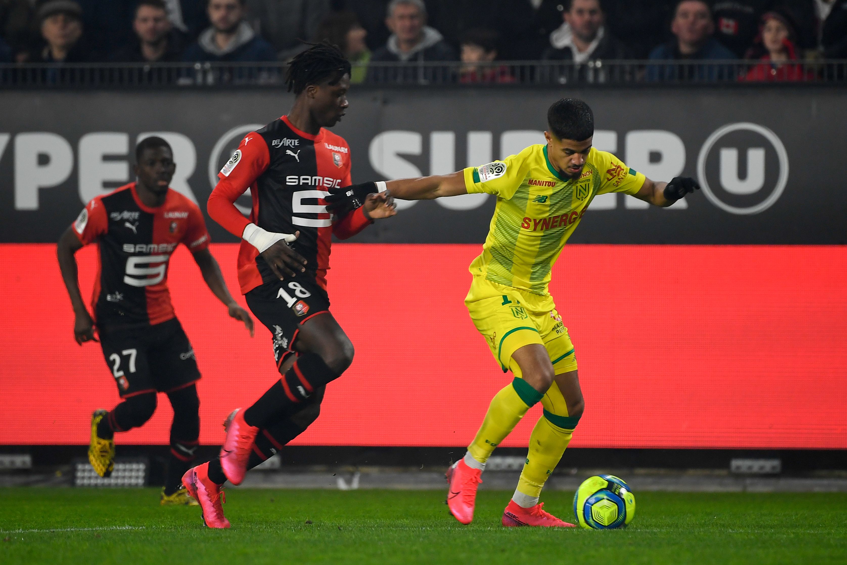 Laga Ligue 1 antara Rennes dan Nantes