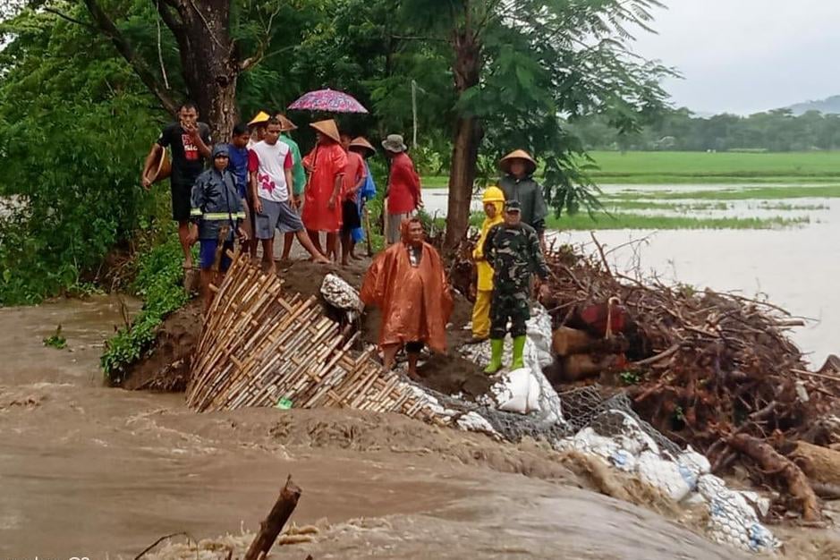Tanggul Sungai Gamping Jebol