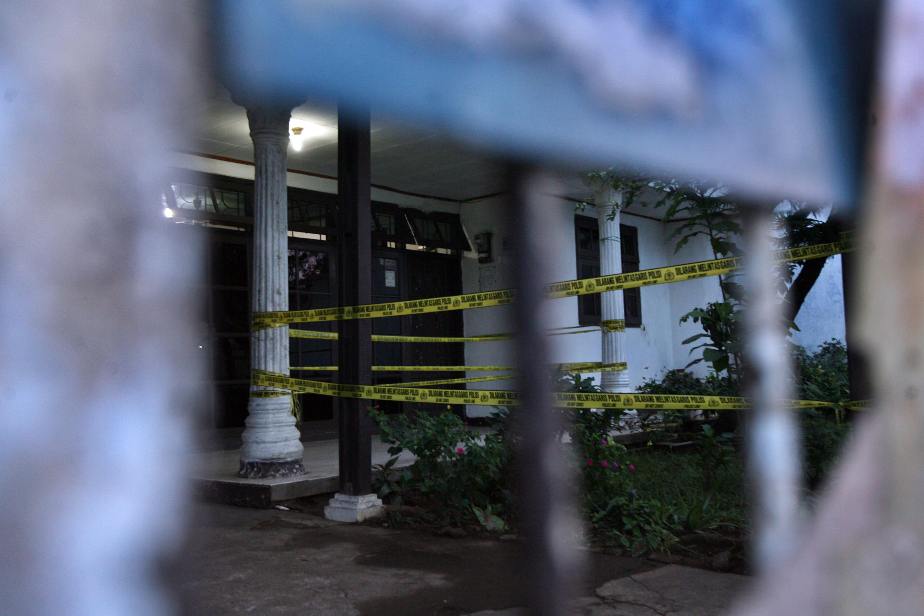 RUMAH PRAKTEK ILEGAL : Rumah ini digerebek Polisi terkait praktik Aborsi Ilegal.