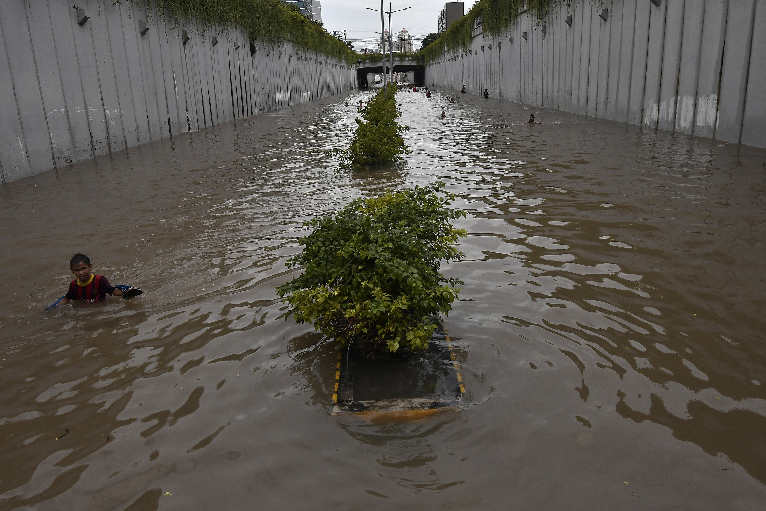 Banjir di Underpass Jalan Angkasa, Kemayoran, Jakarta