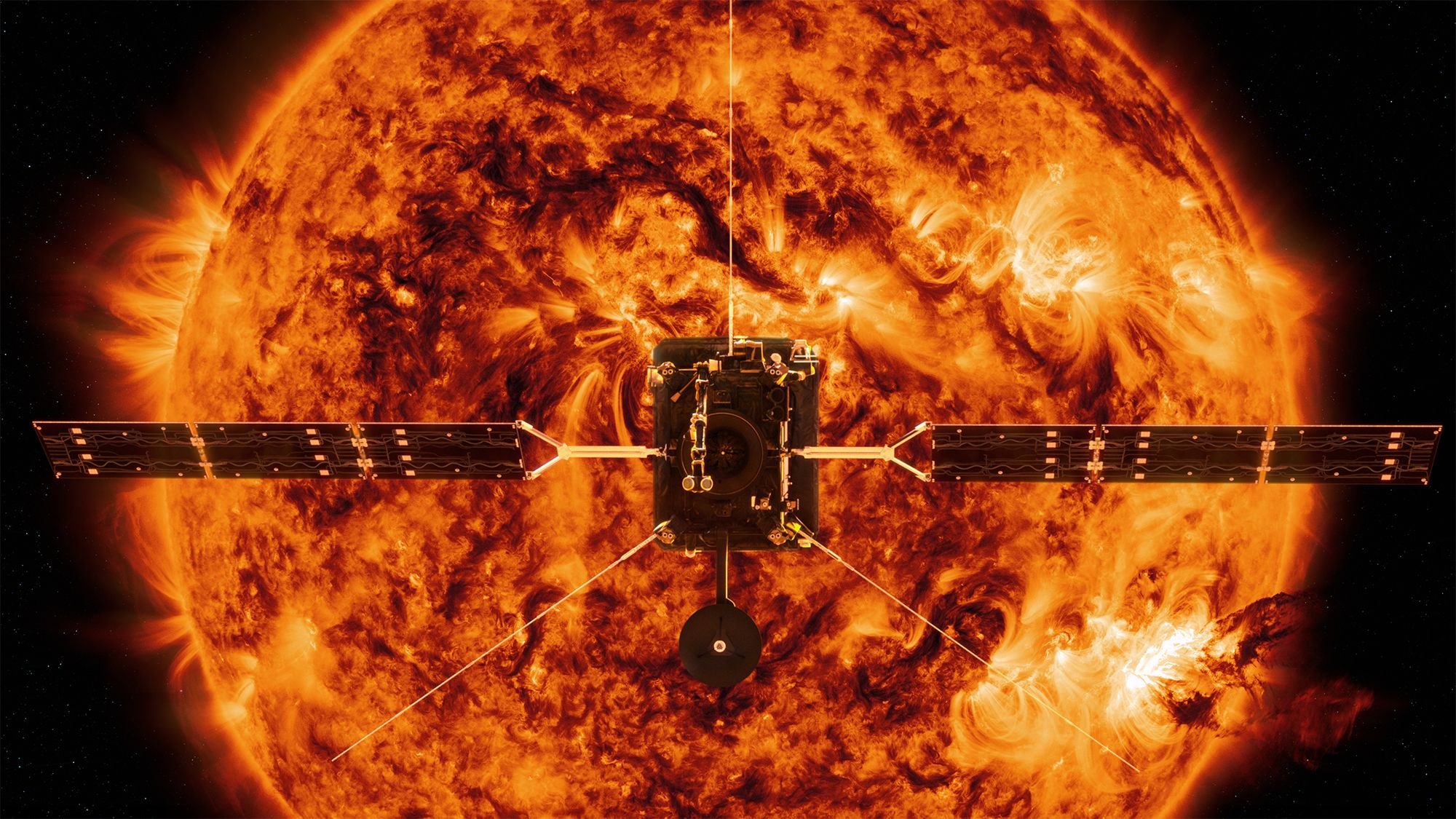 (FILES) Gambar ilustrasi selebaran file ini disediakan oleh NASA menunjukkan Solar Orbiter, pada 3 Februari 2020.