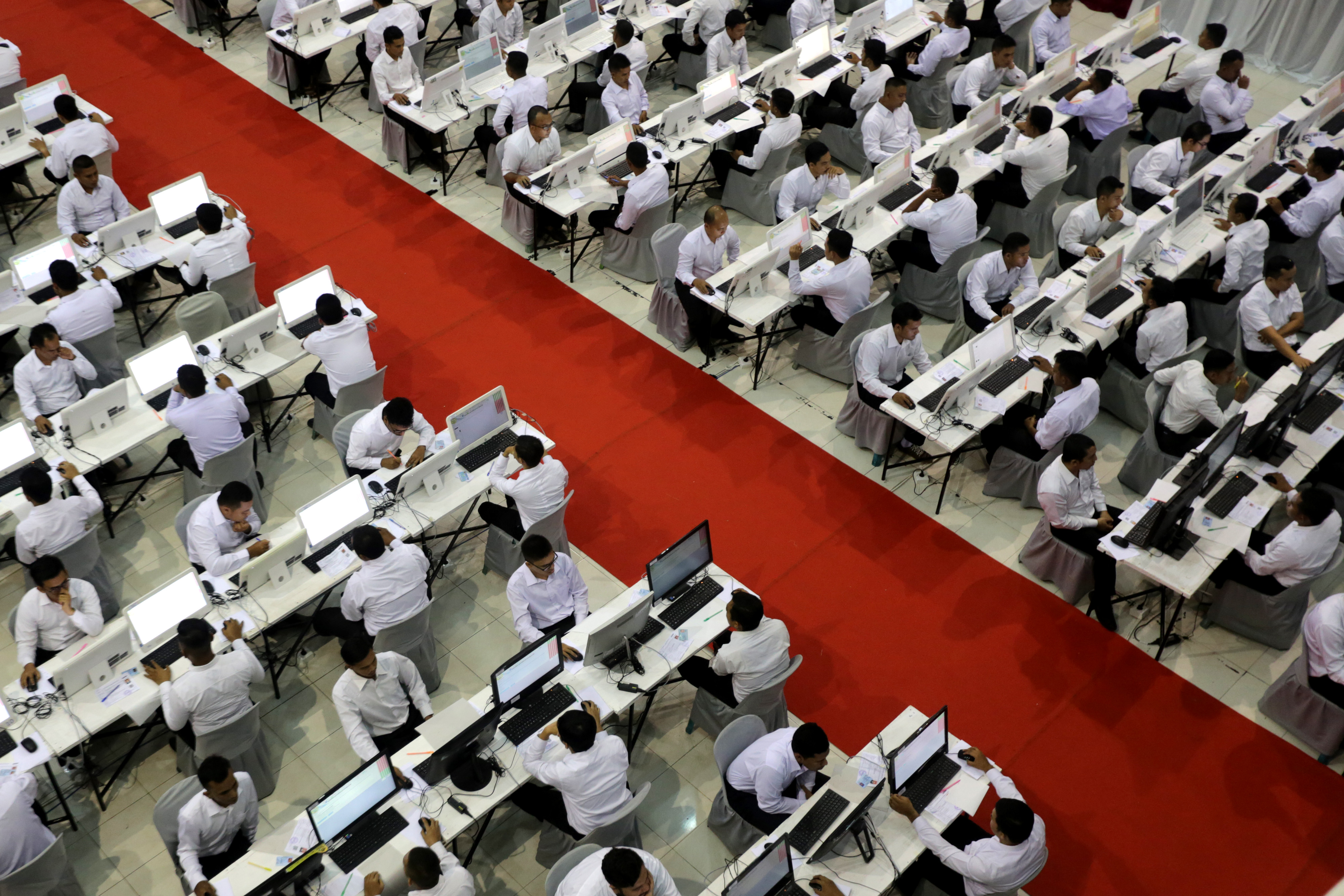 Suasana seleksi CPNS