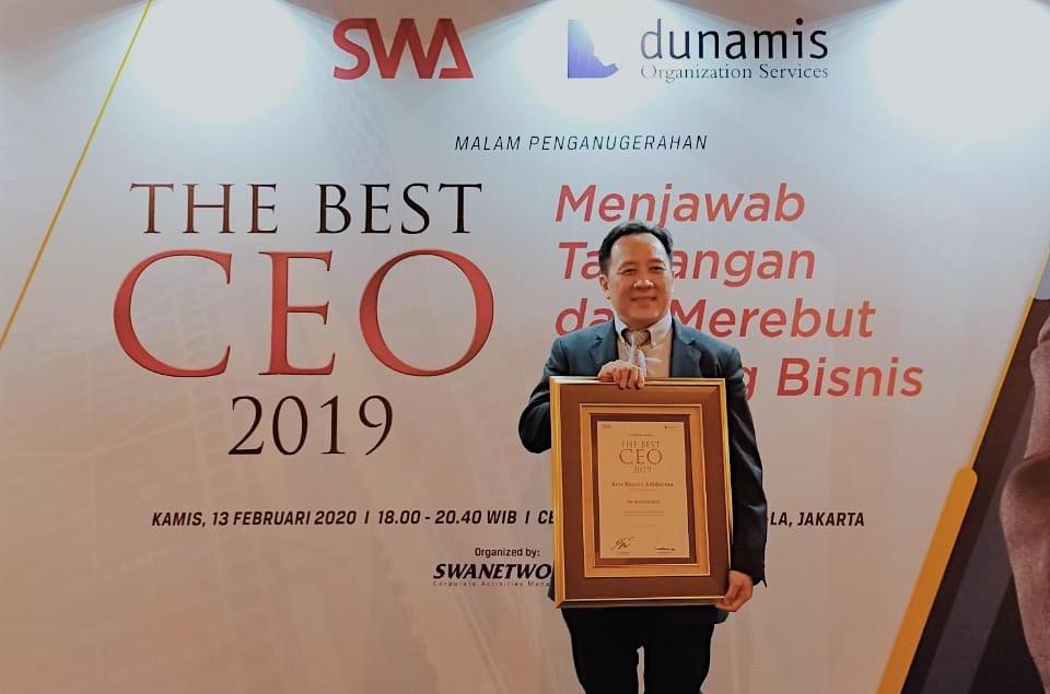 CEO Propan Raya Raih Penghargaan Indonesia Best CEO 2019