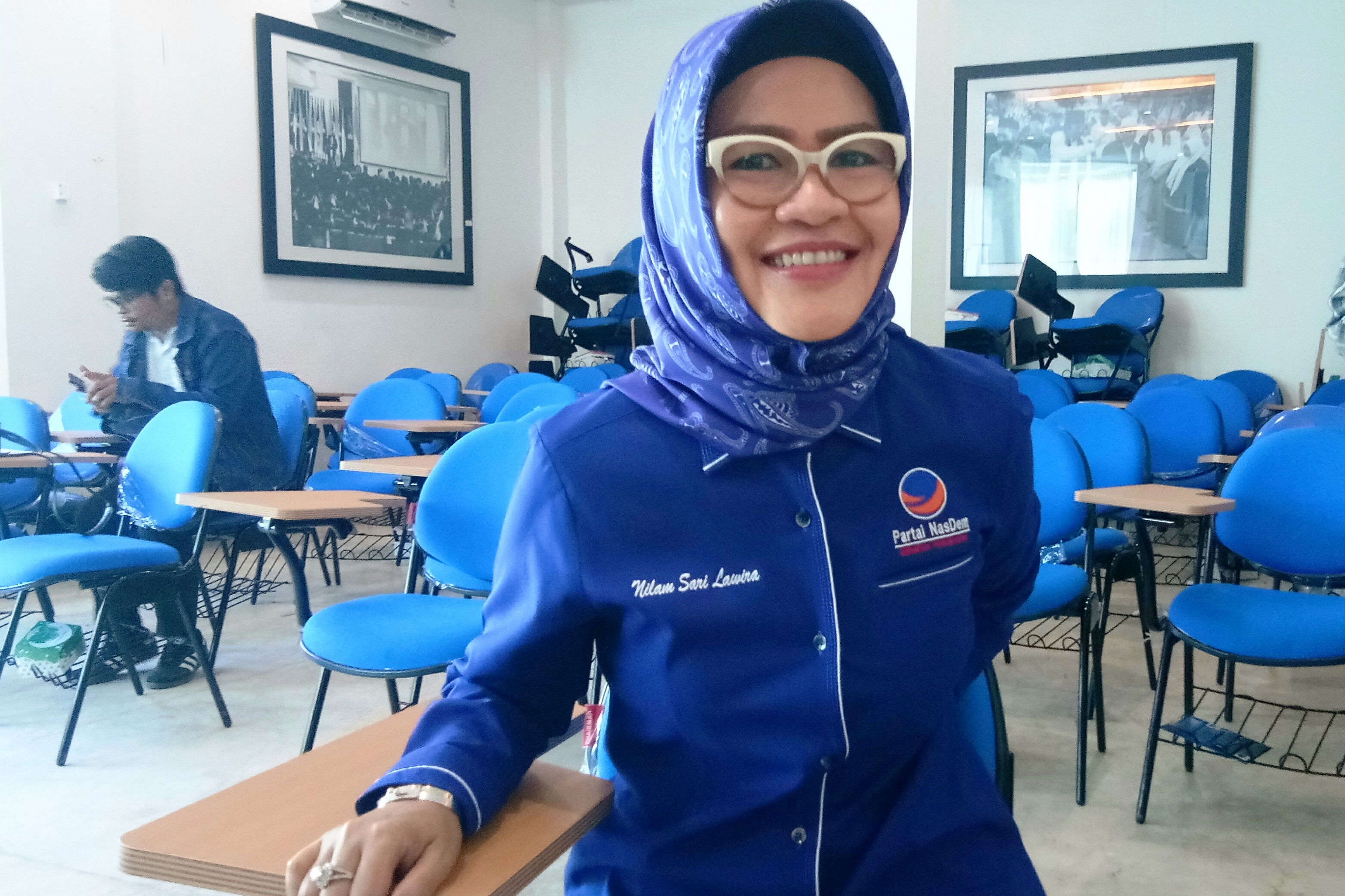 KETUA Tim Pemenangan Rusdy-Ma'mun, Nilam Sari Lawira.