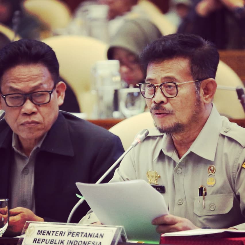 Mentan Syahrul (kanan)