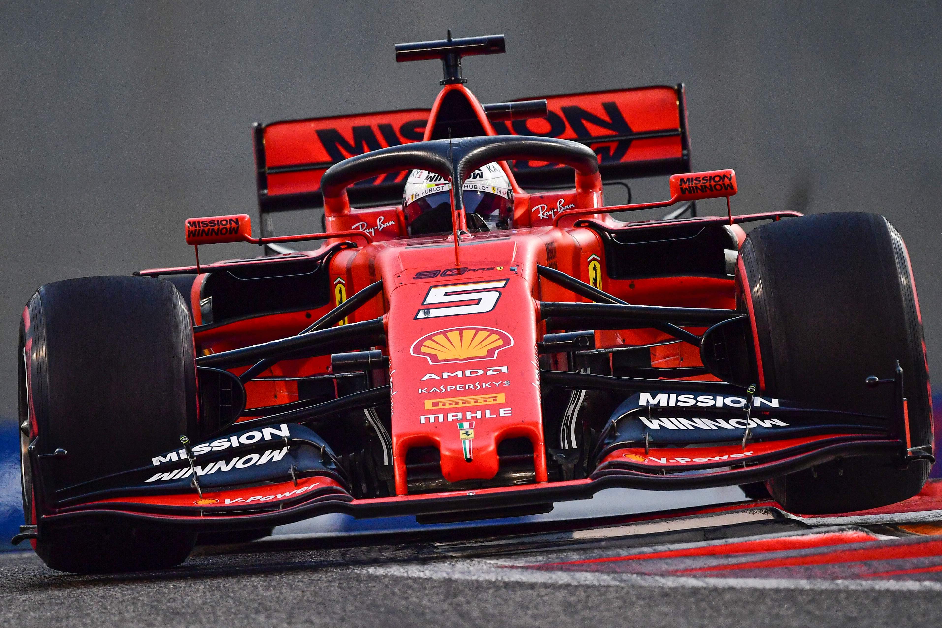 Pembalap Ferrari Sebastian Vettel