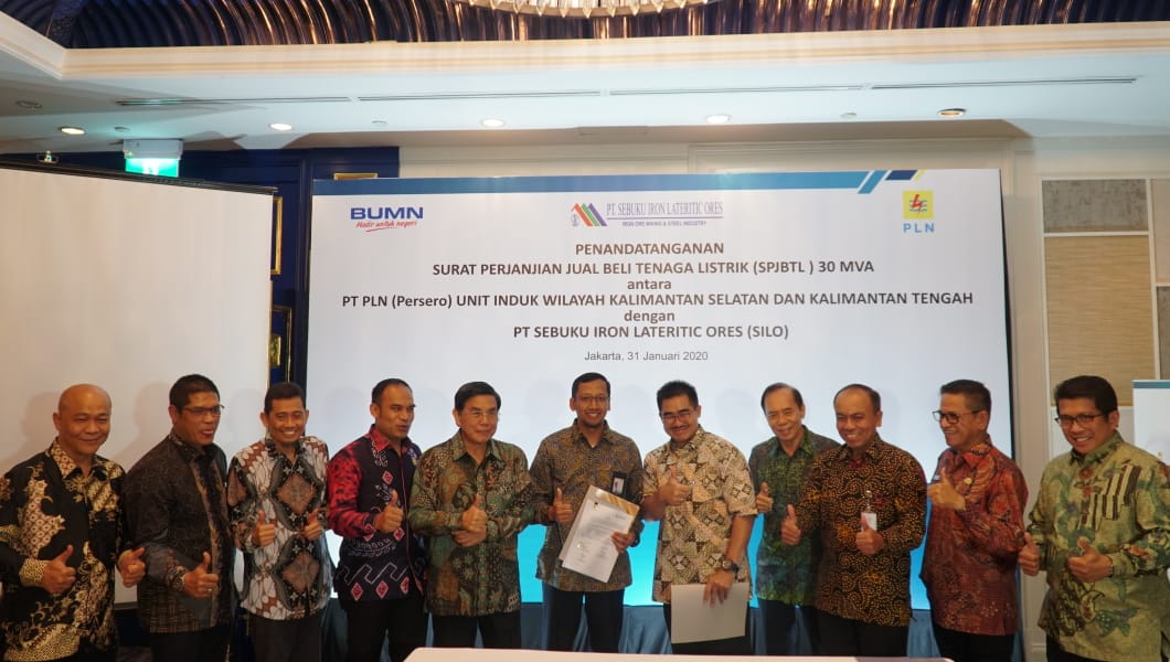 Penandatangan Perjanjian Jual Beli Tenaga Listrik antara PLN dan SILO