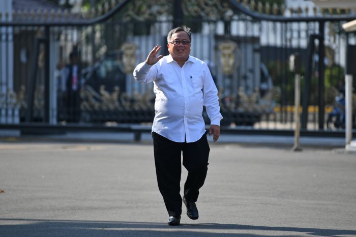 Bambang Brodjonegoro Tiba di Istana Kepresidenan.