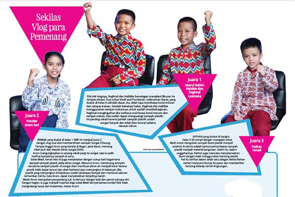 Vlog karya Reghnal dan Habibie terpilih menjadi juara 1 lomba vlog Instagram dalam rangka HUT ke-50 Media Indonesia.