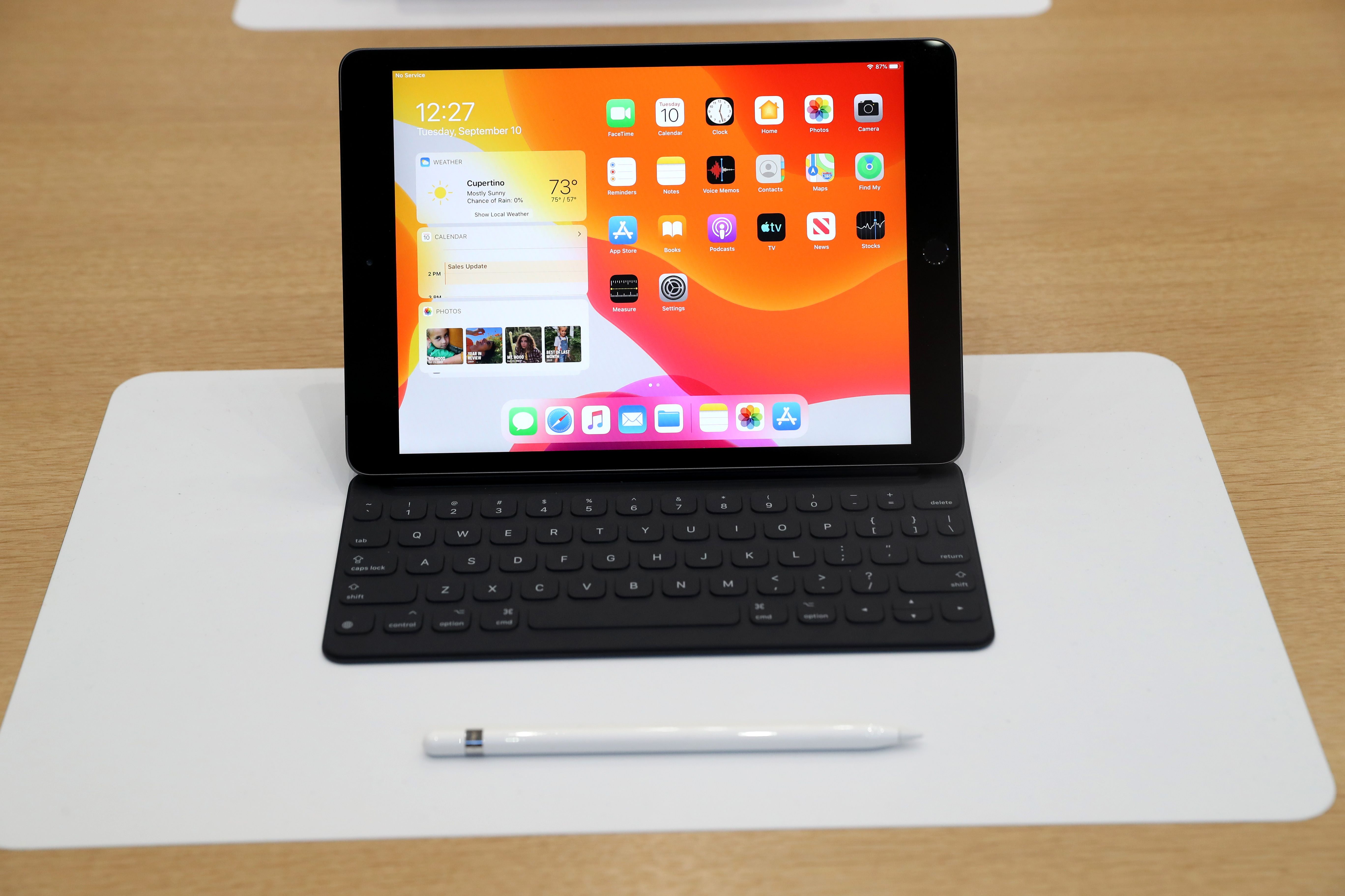 Ipad generasi ke-7 yang dipamerkan Apple, September 2019, di AS.