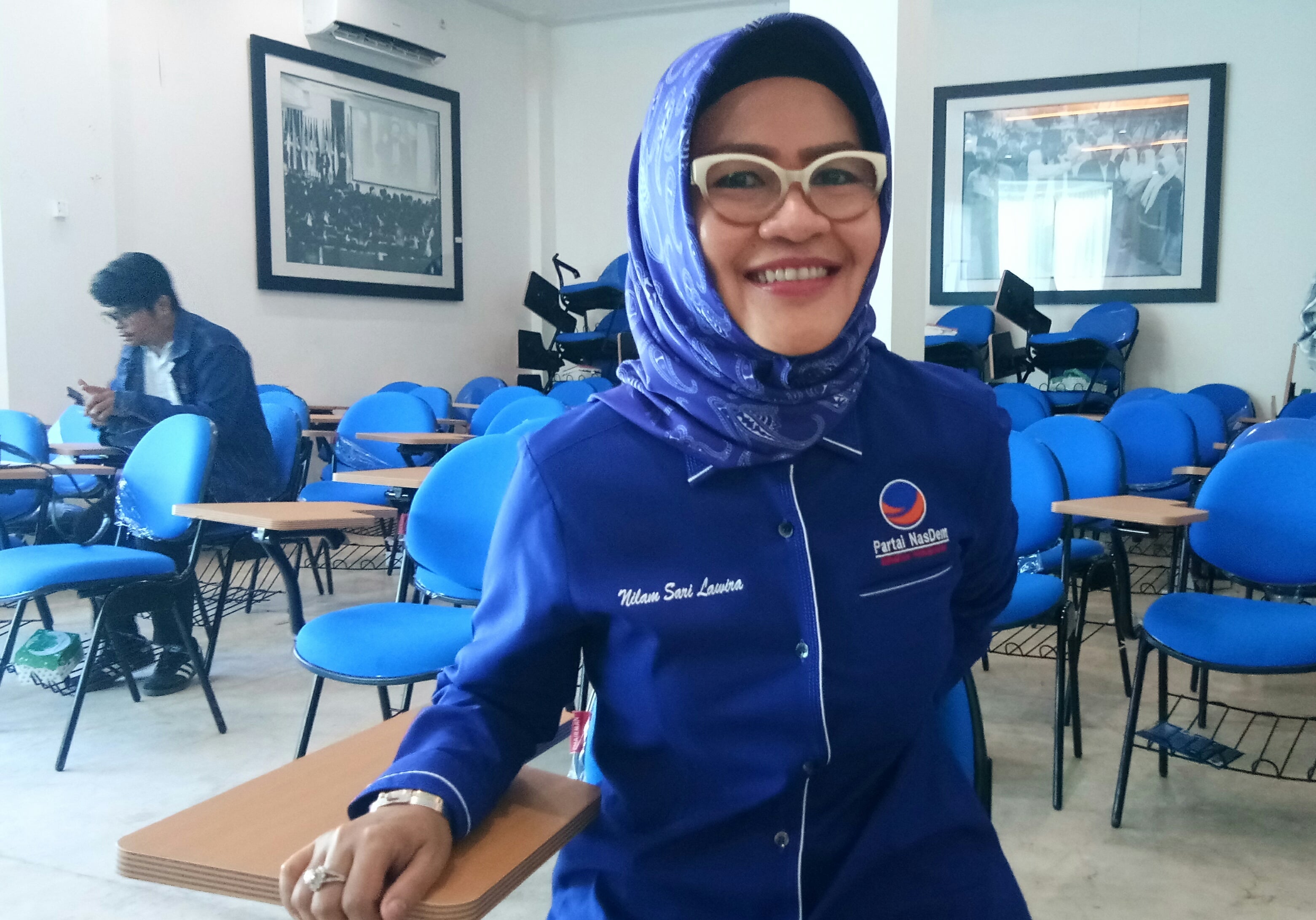 KETUA Tim Pemenangan Rusdy-Ma'mun, Nilam Sari Lawira