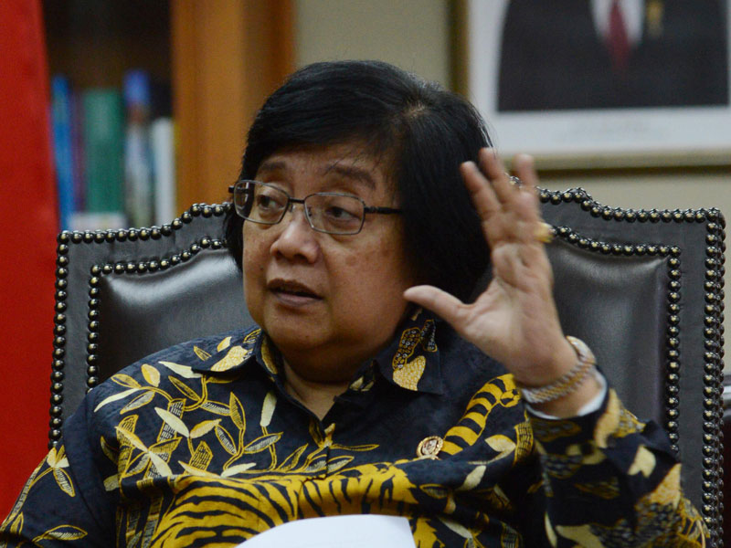 Menteri Lingkungan Hidup dan Kehutanan (LHK), Siti Nurbaya Bakar.