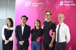 Johan Wilhemson, Country Manager EF Adults (kanan) bersama wakil EF Ambassador 2020.