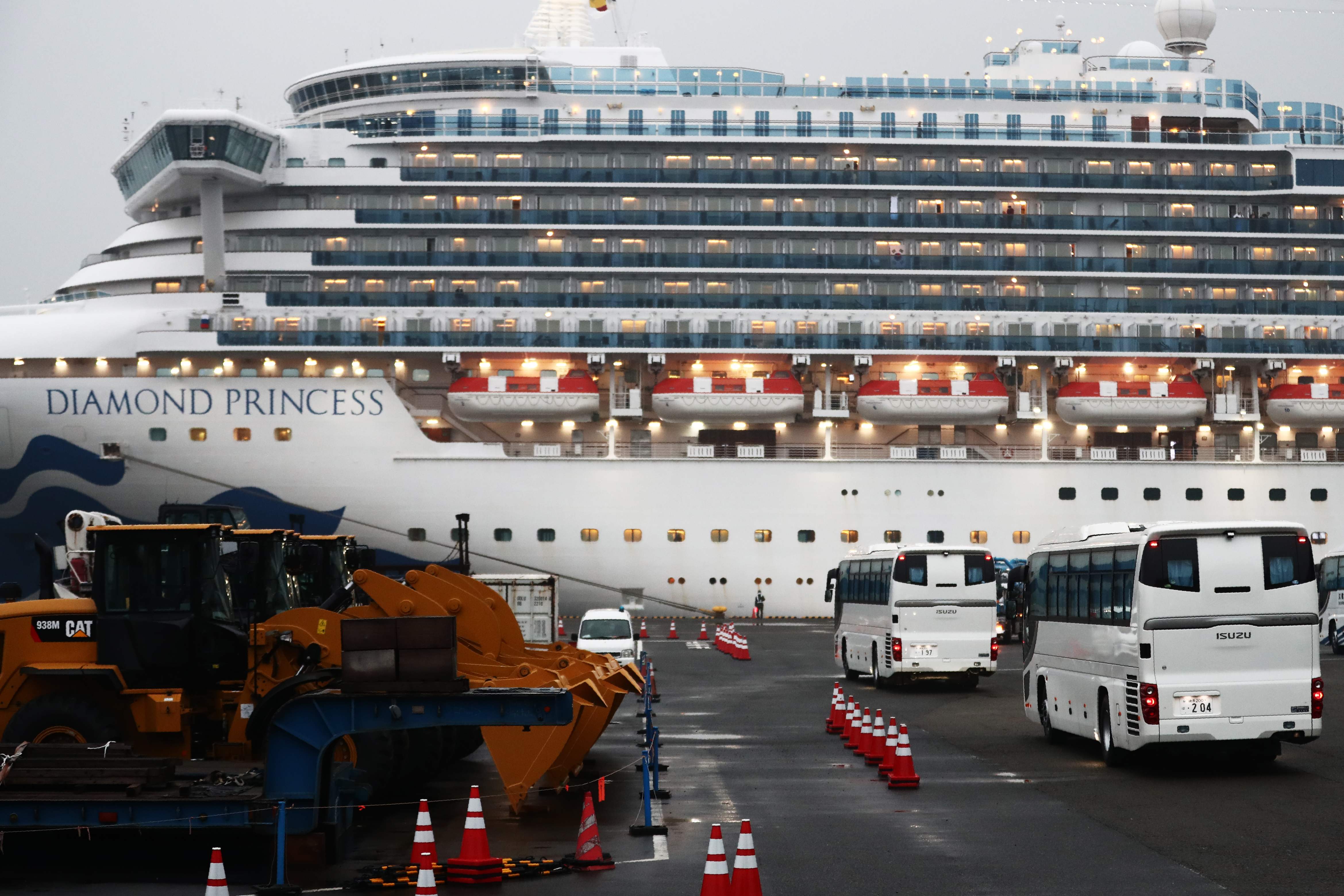 Kapal pesiar Diamond Princess dikarantina, di Jepang.