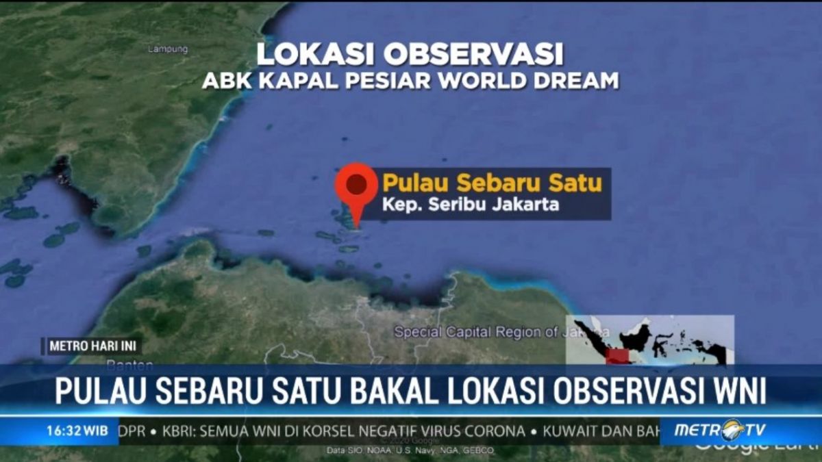 Lokasi Pulau Sebaru 1