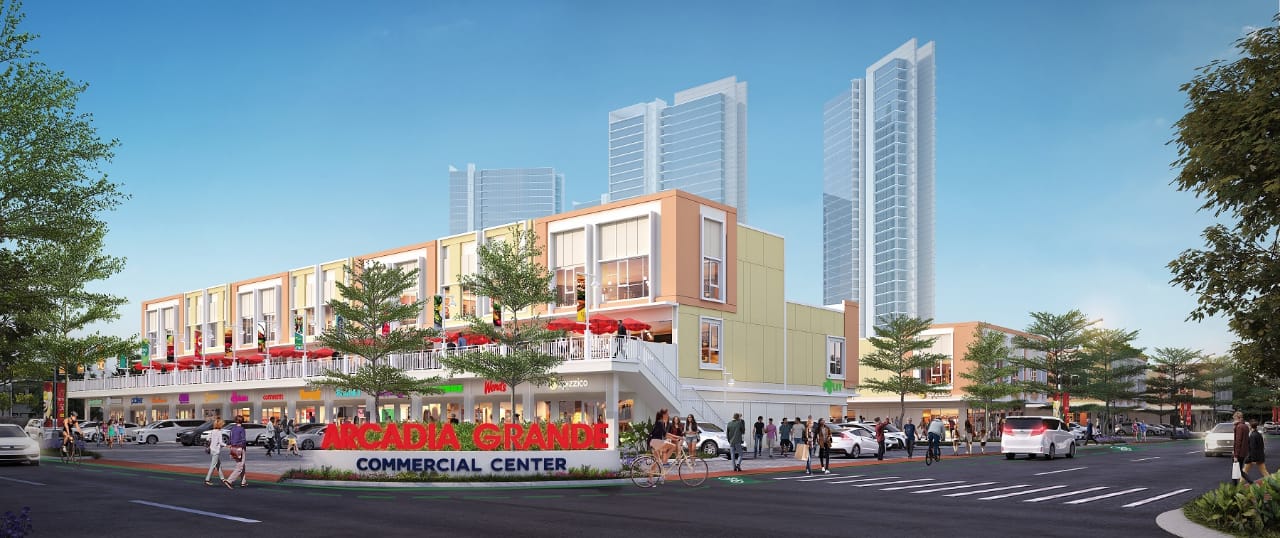 Maket pengembangan Kawasan Komersial Arcadia Grande