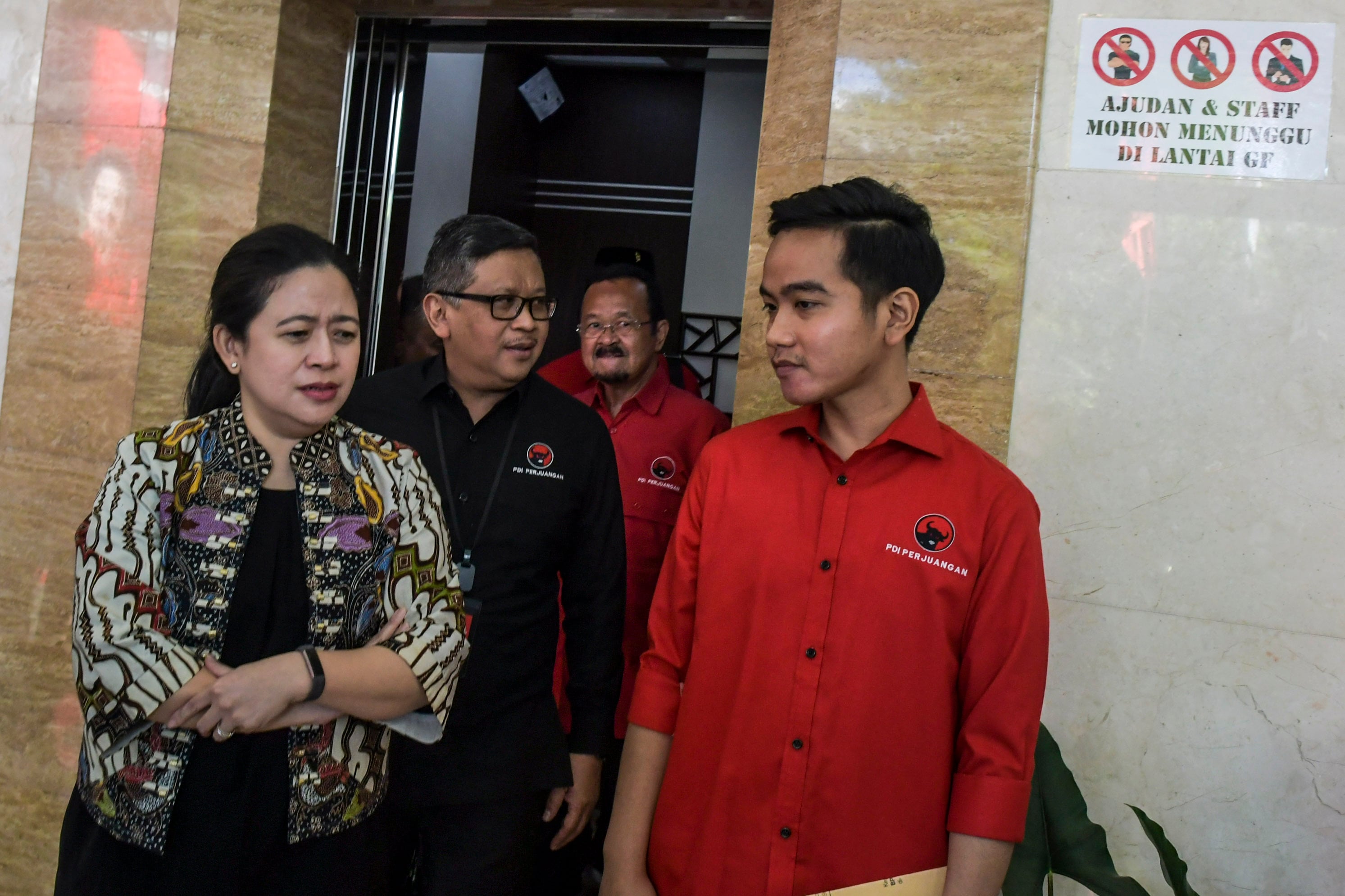 Gibran Rakabuming Raka saat mengikuti tes bakal calon wali kota Solo dari PDIP