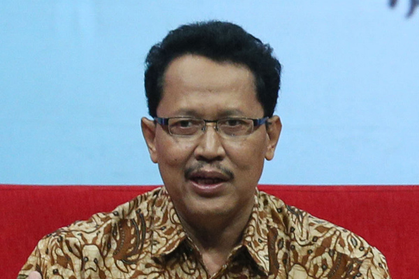 Direktur Akademik Yayasan Sukma Bangsa Ahmad Baedowi, Pakar Pendidikan H.A.R. Tilaar saat peluncuran dan bedah jurnal 