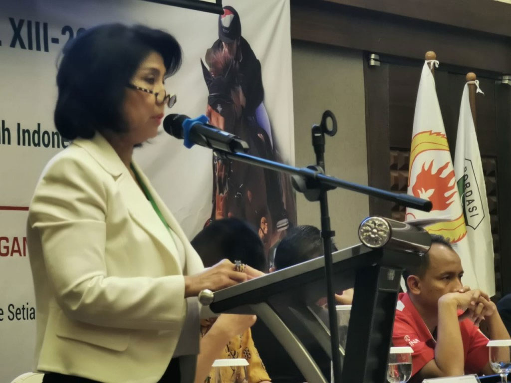 Ketua Umum Pordasi Triwatty Marciano 