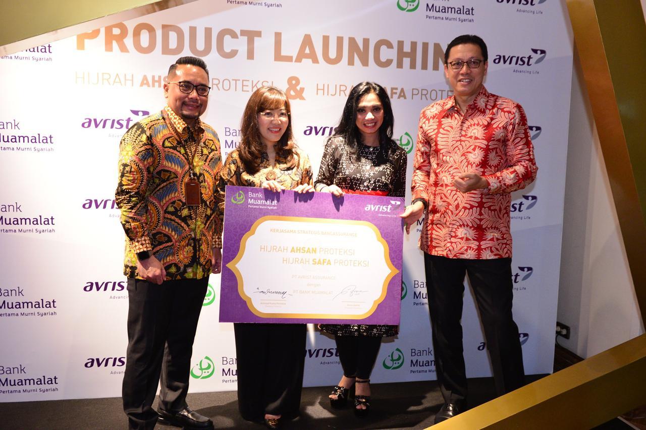 Avrist Assurance dan Bank Muamalat bekerja sama meluncurkan Hijrah Ahsan Proteksi dan Hijrah Safa Proteksi.