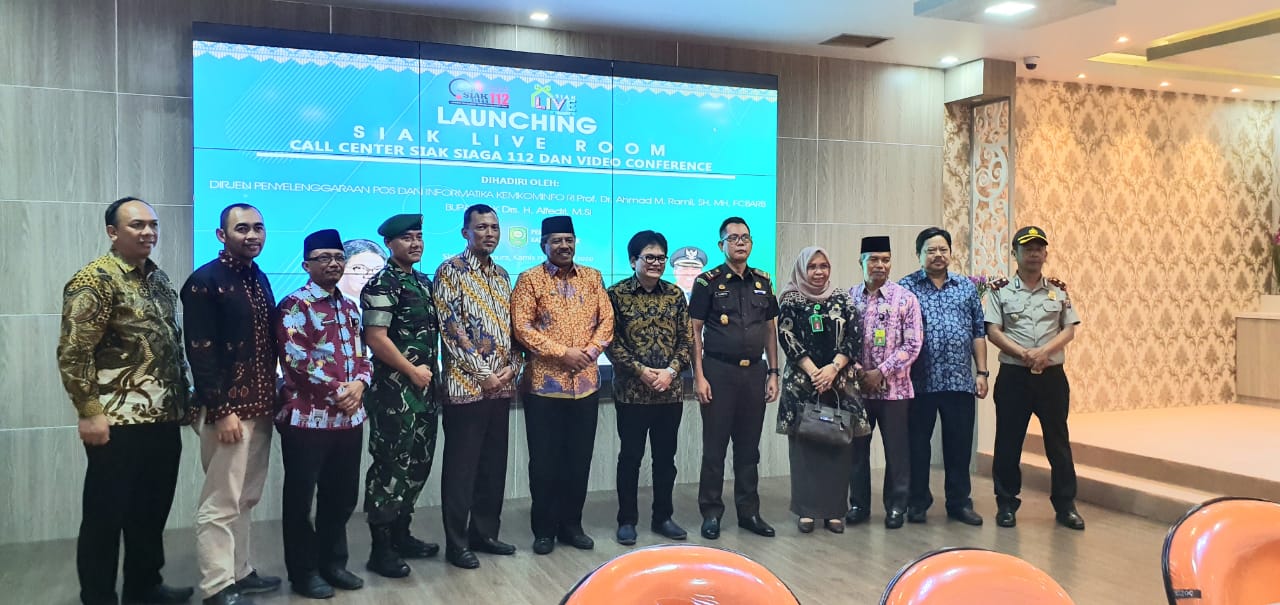 Peresmian Siak Live Romm sebagai implementasi Smart City di Kabupaten Siak