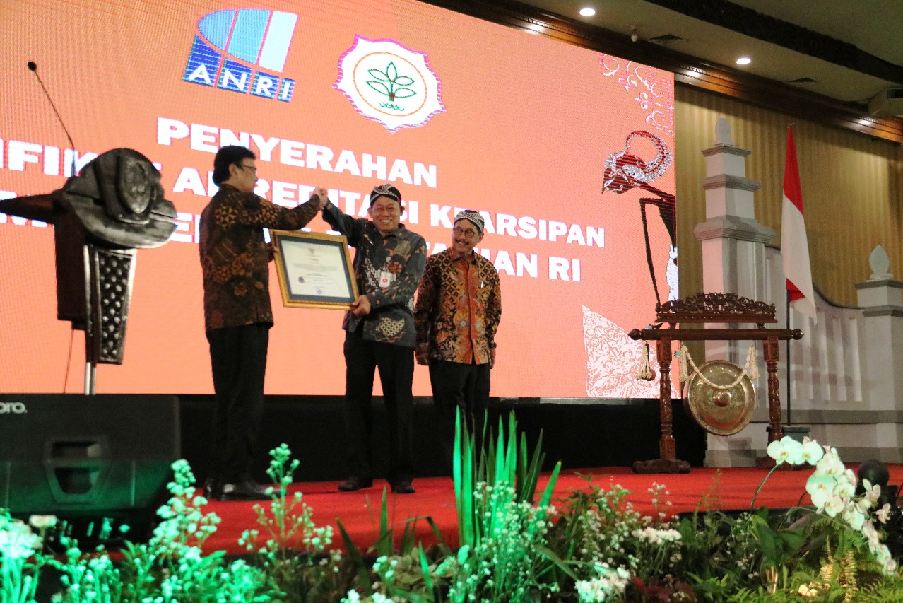 Kementan raih 2 penghargaan ANRI.