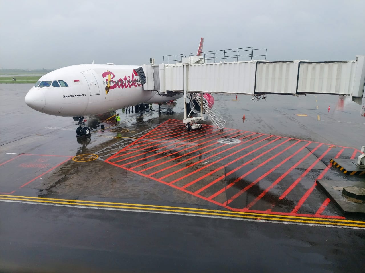 Pesawat Batik Air yang akan digunakan untuk mengevakuasi WNI dari Wuhan, Tiongkok
