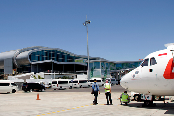 Suasana di Bandara Komodo Labuan Bajo
