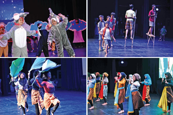 Pertunjukan musikal berjudul Senandung Anak Jaman (SAJ) yang mengangkat soal keberagaman dan masalah sehari-hari yang dihadapi anak-anak  